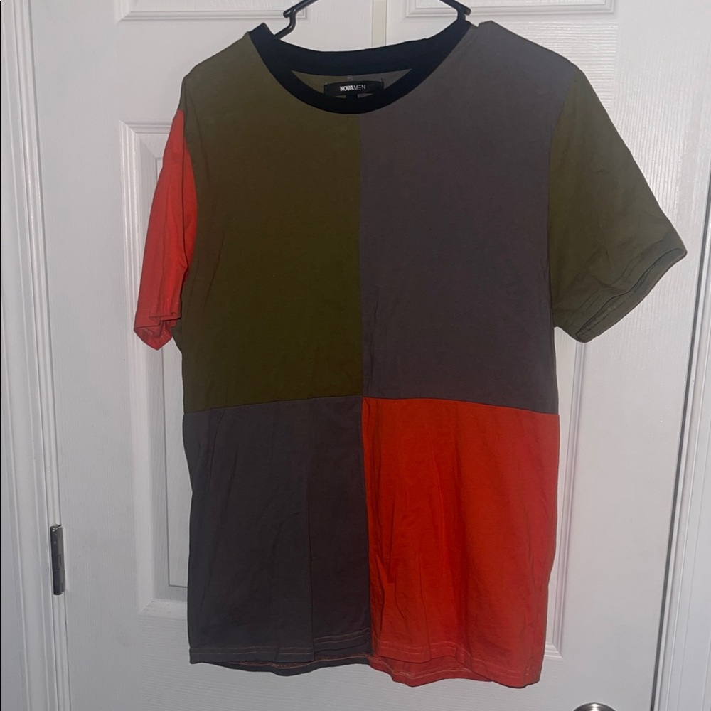 Men's Multicolor Patchwork T-Shirt